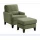 Hotel fabric lounge chair with ottoman ,single sofa LC-0008
