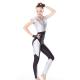 Hip Hop Dance Costumes V Neckline Sparkle Zipper Vest Sports Leotard Competition Wear