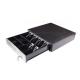 Black Plastic Retail Cash Drawer USB Interface With Pulley Track 4242P