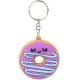 Custom Candy Colors PVC Key Chain Donut Cartoon PVC Rubber Keychain
