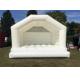 0.55mm PVC Tarpaulins Blow Up Bounce House / White Wedding Bouncy Castle