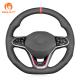 Soft Suede Steering Wheel Cover for Volkswagen Golf 8 MK8 GTI Golf GTE GTD 2020-2021