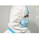 Non Woven Disposable Protective Suit Virus Surgery Hooded Disposable Coveralls CE