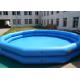 Blue Interesting Inflatable Water Pool , Water Sports Gaint Inflatable Swimming Pools