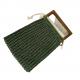 Green Crochet Hand Made Bags Ice Hemp Material with Wooden Handle OEM ODM