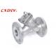 Flange Connection 2 Inch Y Strainer Valve Stainless Steel For Natural Gas