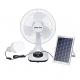 Portable Solar Outdoor Electric Fan For Camping Charging Table Power Bank 12 Inch
