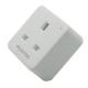 100-250V WiFi Smart Socket , UK 3 Pin Plug Socket With Energy Metering