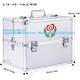 First Aid Kit Lockable First Aid Box Security Lock Medicine Storage Box With Portable Handle,Medication Lock Box