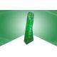 Custom Green Cardboard Free Standing Display Units For Promoting Books