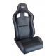 Adjustable Black PVC/PU Racing Seat / Sports Racing Car Seat with single slider