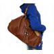 Lady Style Real Leather Classic Brown Tote Messenger Shoulder Bag #2300