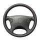 4-Spoke Wheel Genuine Leather Car Steering Wheel Cover for Mercedes-Benz W210 E-Class