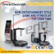 Black Amusement Park Virtual Reality Treadmill With Free Shooting Games