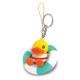 Mini Cute Promotional Plastic Keychain Duck Shaped OEM ODM