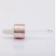20/410 Aluminum Plastic Essential Oil Bottle Dropper Cap Brushed Wire Drawing Pink Color
