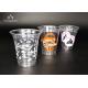 Branded Clear PET Disposable Plastic Drinking Cups For Fresh Juice