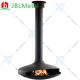 Indoor Home Wood Charcoal Ceiling Suspended Fireplace Black color
