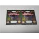 Custom Slide Blister Card Packing VIP Gold 69K Rhino Powder Capsule Packaging Display Box