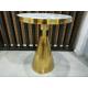 Casual Stainless Steel Marble Coffee Table