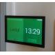 Conference Room Scheduling Android Tablet 10 Inch Glass Wall Surface LED Light POE Power Touch Screen