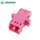 Duplex SM MM APC LC Fiber Optic Adapter Polishing Welded Molding