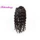 200% Density 100% Natural Cuticle Aligned Front Lace Wigs / 22 Inch Curly Human Hair Wigs