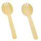13cm Biodegradable Natural Bamboo Spork Small Size For Bar Hotel Kitchen
