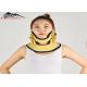 Adjustable Cervical Traction Device Support Inflatable Neck Brace Yellow Color