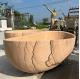 Marble Wood Texture Bathtub Solid Surface Natural Stone Granite Free Standing Bath Tub Luxurious