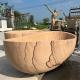 Marble Wood Texture Bathtub Solid Surface Natural Stone Granite Free Standing Bath Tub Luxurious