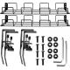 Home Office Desk Mount Cable Management Tray Non-folding Rack Storage Holders Racks