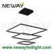 Large Square Contemporary Suspended Architectural Pendant LED Lights