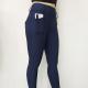 Womens Horse Riding Pants Navy Blue Front Pocket Full Seat Silicone Grip Breeches