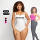 80% Nylon 20% Spandex Seamless Bodysuit Shapewear for Women Outfit Clothing Body Suit