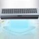 Sleek White Double Door Air Curtain With Remote Control And Metal Housing