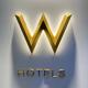Stainless Steel Hotel Building Sign Acrylic Led Illuminated Channel Letters