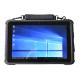 8000mAh BT4.0 Rugged Tablet Pc Intel Z8350 Windows 10 Pro GPS NFC PCAP