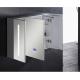 Aluminium Bathroom Medicine LED Mirror Cabinet With Touch Sensor And Defogger