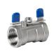 Stainless Steel Butterfly Type 1PC Ball Valve for Thread End Connection and Oil Media