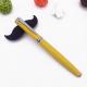 Hot sale yellow color business metal ball pen with gold silver clip ball point pen