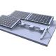 Sleek Solar PV Mounting Brackets Lightweight Windproof Solar Panel Holder