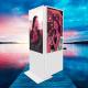 55 Inch Double Sided Floor Standing LCD Advertising Display Multimedia Player