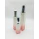 Hexagon Pink Plastic Airless Bottle Cosmetic Lotion Container Liquid Packaging