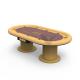 MDF PU Wood Roulette Table With Cup Holders Casino Standard