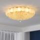 Luxury Creative Ceiling Light Crystal Glass Living Room lotus lamp（WH-CA-71)