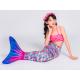 6-14 Years Old Child's Mermaid Tail Costume 80% Spandex 20% Polyester