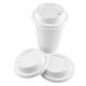 Natural Sugarcane Bagasse Pulp Cup Cover Eco Products Disposable Reusable Cup Lids With Customized