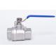 ​Female Threaded SUS304 2PC Ball Valve Stainless Steel Corrosion Resistant