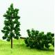 D8030 Train Layout Miniature Model Trees Avenue Deep Green Metal Wire Tree 8cm